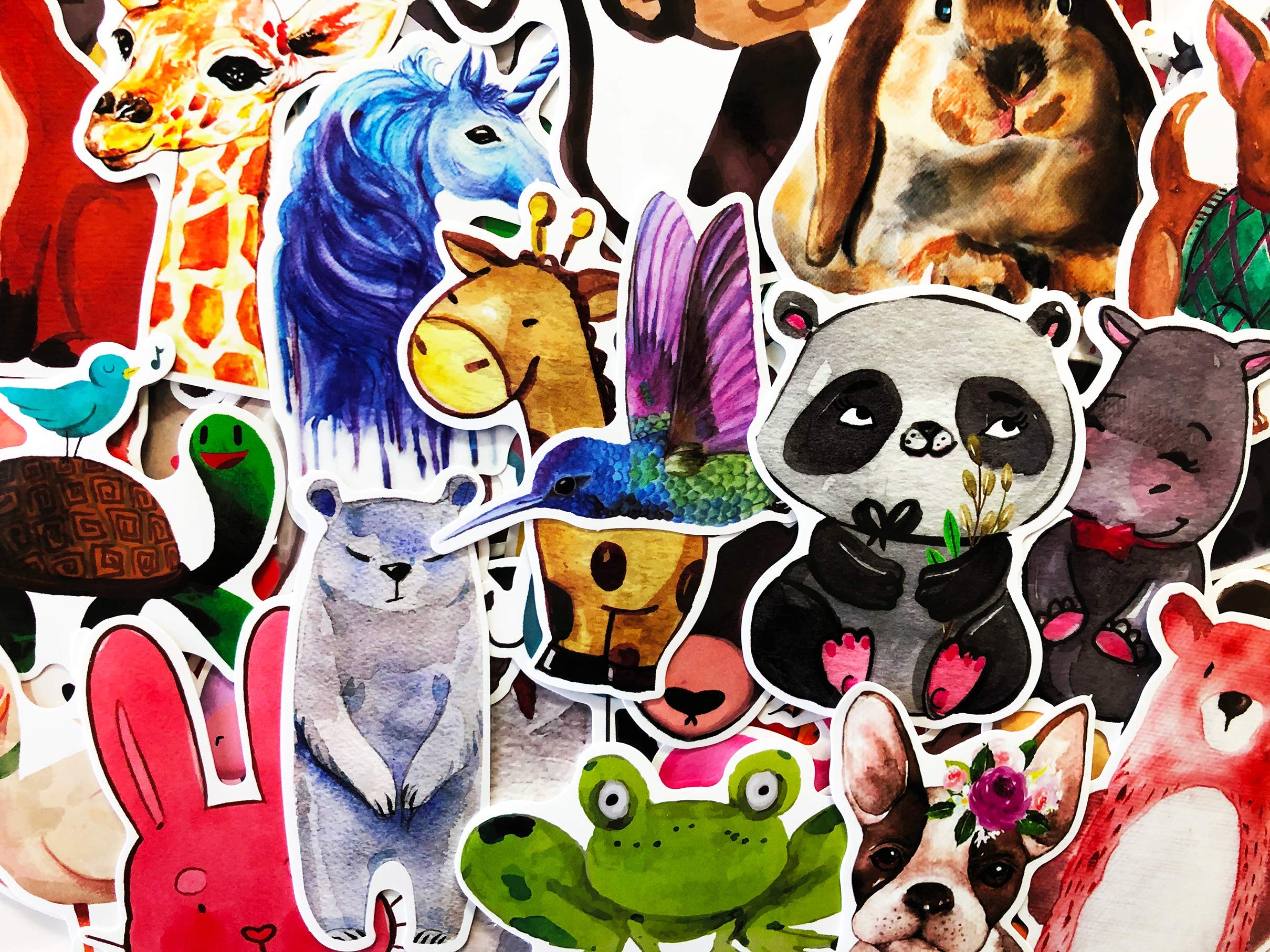 25 Random Animal Stickers for Kids - Fun Decals for Laptop, Computer, School & DIY Projects - Perfect for Scrapbooking, Water Bottles & Notebook Decoration