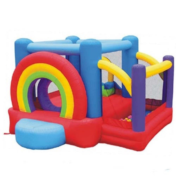 KidWise Lucky Rainbow Bouncer - Fun & Safe Baby Jumping Activity Toy for Toddlers - Indoor & Outdoor Play, Birthday Gifts, Playroom Decor