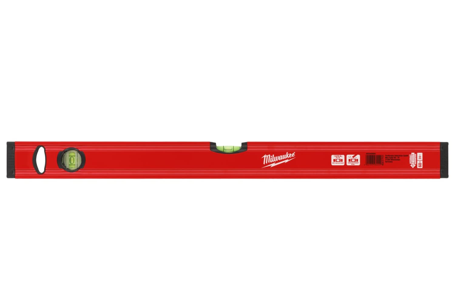 Milwaukee 4932464855 932464855 Magnetic REDSTICK Slim Box Level 60cm - Durable Aluminum Construction for Precision Leveling - Perfect for Construction, Carpentry, and DIY Home Projects