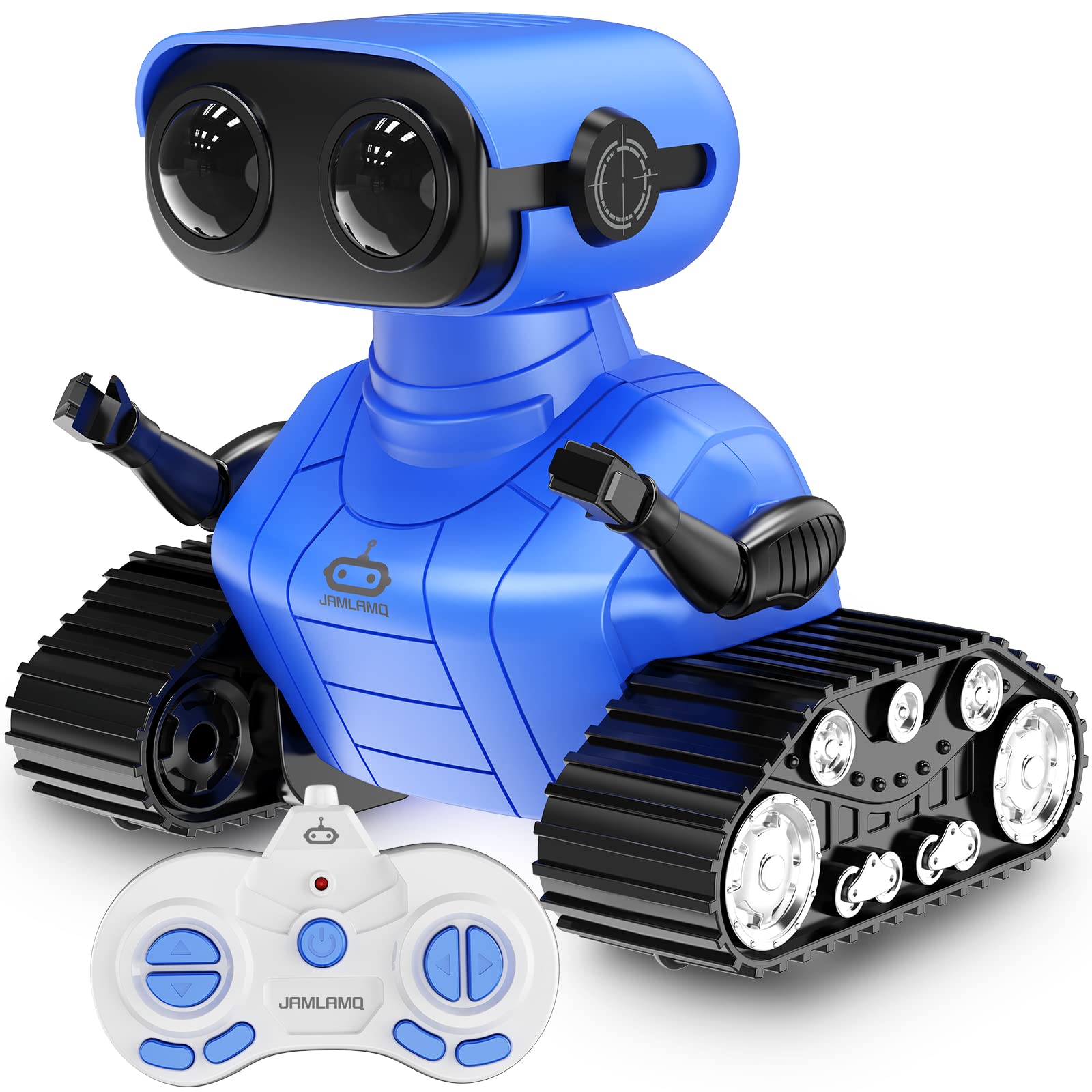 Rechargeable Remote Control Robot Toy for Kids Ages 3+ | Interactive Dancing Robot with LED Eyes, Music & Auto-Demo Mode | STEM Learning Gift for Boys & Girls (Blue) - Perfect for Birthday Presents, Playtime & Early Childhood Education