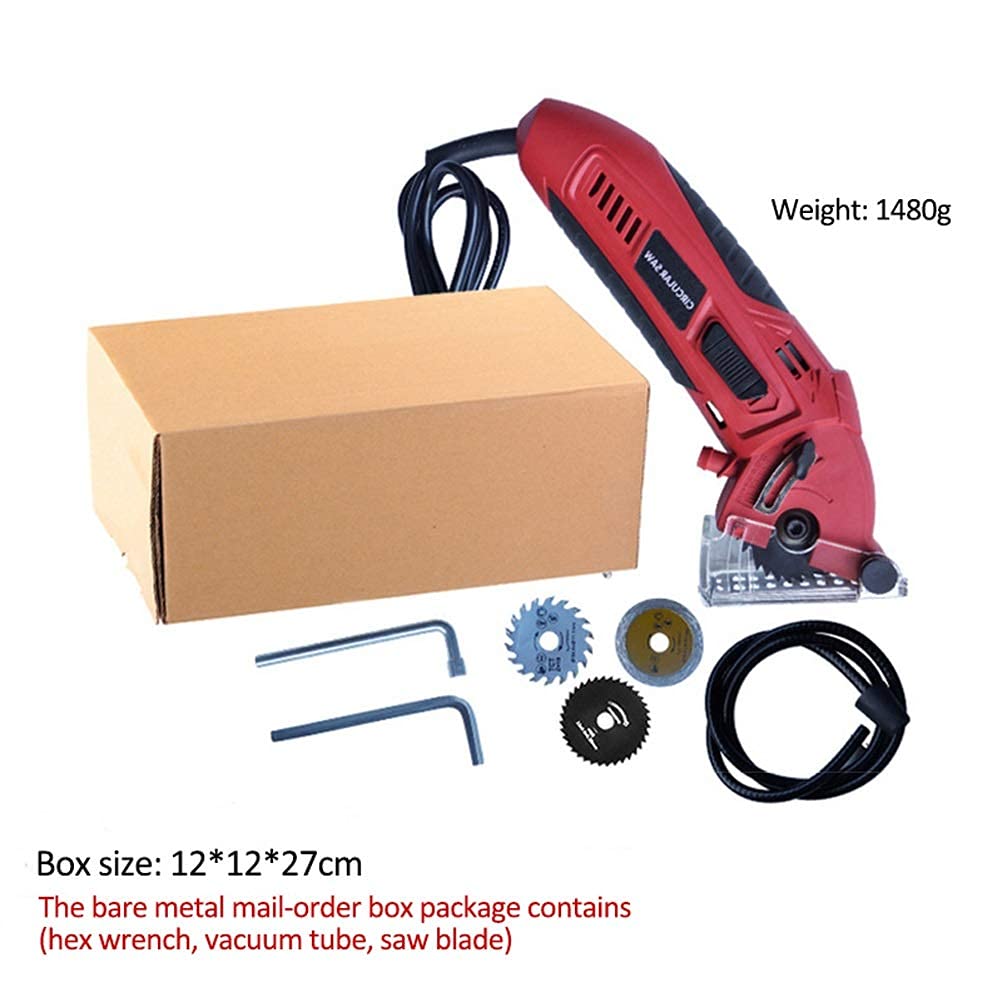 400W Mini Electric Circular Saw - Portable Metal Chain Saw for Woodworking, DIY & Home Projects | Cutting Machine for Wood, Metal & Plastic | Perfect for Crafting, Renovation & Construction