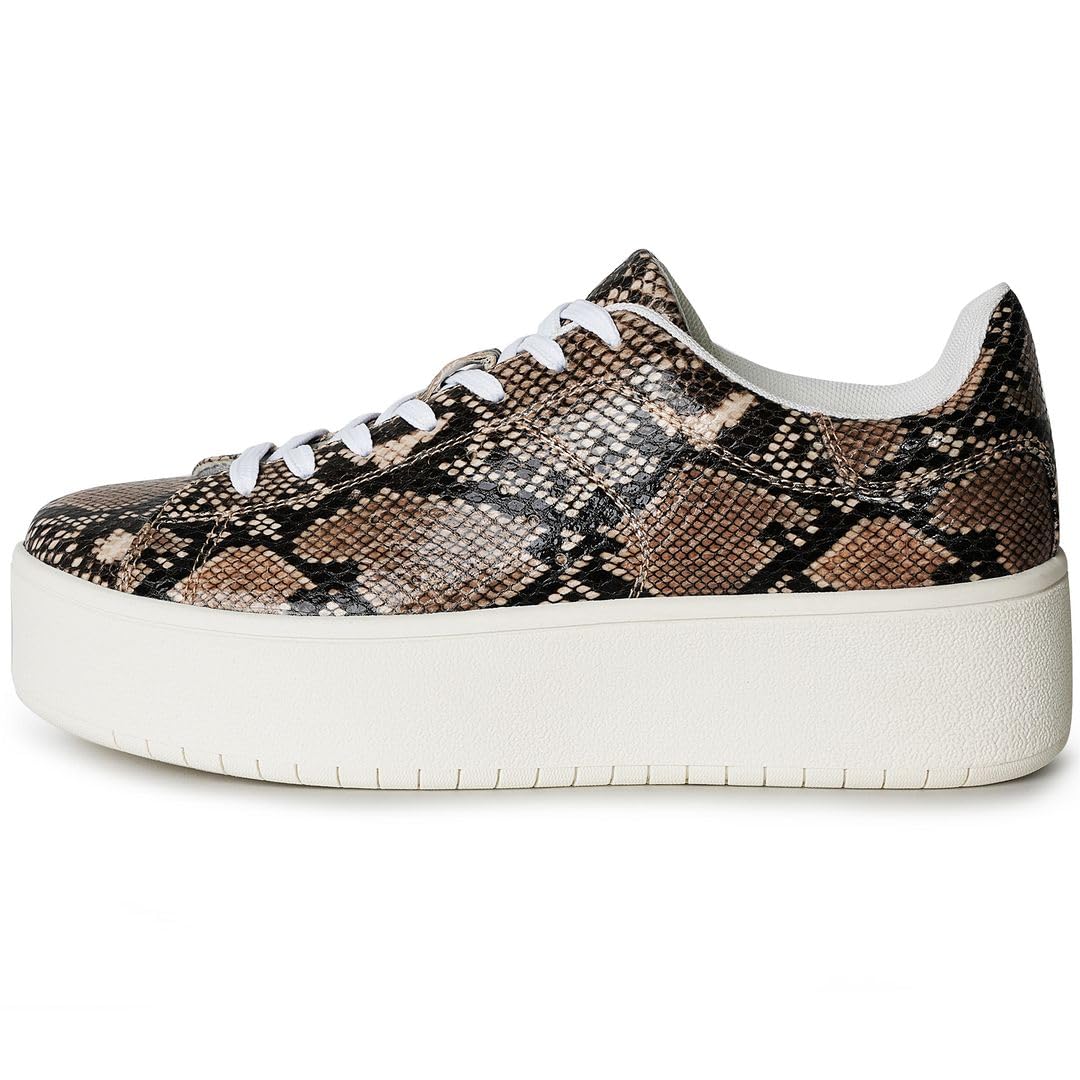 **J. Adams Hero Platform Sneakers for Women - Stylish Casual Lace-Up Fashion Tennis Shoes for Walking, Running & Everyday Wear**