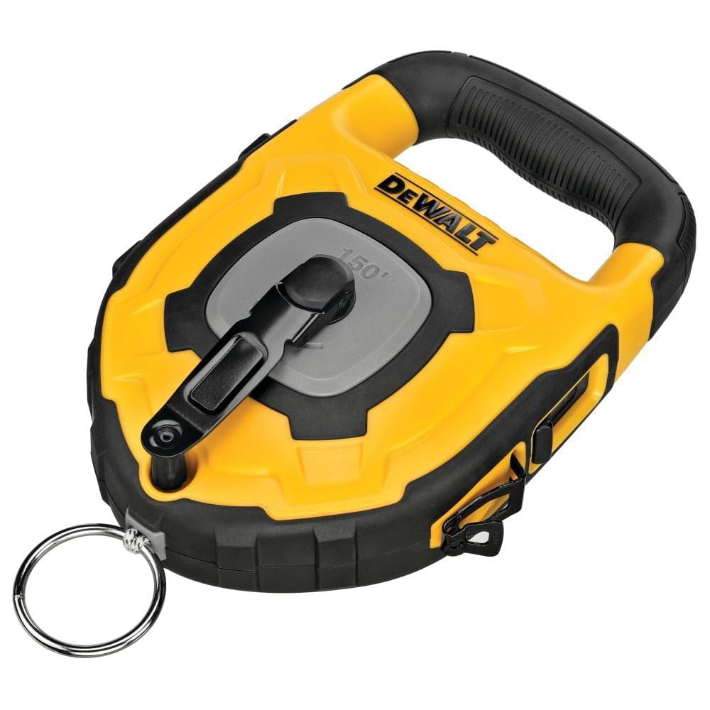DEWALT 150Ft Large Capacity Chalk Reel - Professional Chalk Line Tool for Construction, Carpentry & DIY Projects - Perfect for Marking Straight Lines on Concrete, Wood & Drywall