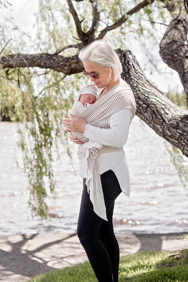 VIXSA Baby Wrap Carrier - Soft & Breathable Baby Sling for Newborn to Toddler - Hands-Free Infant Carrier for Breastfeeding, Shopping & Outdoor Activities
