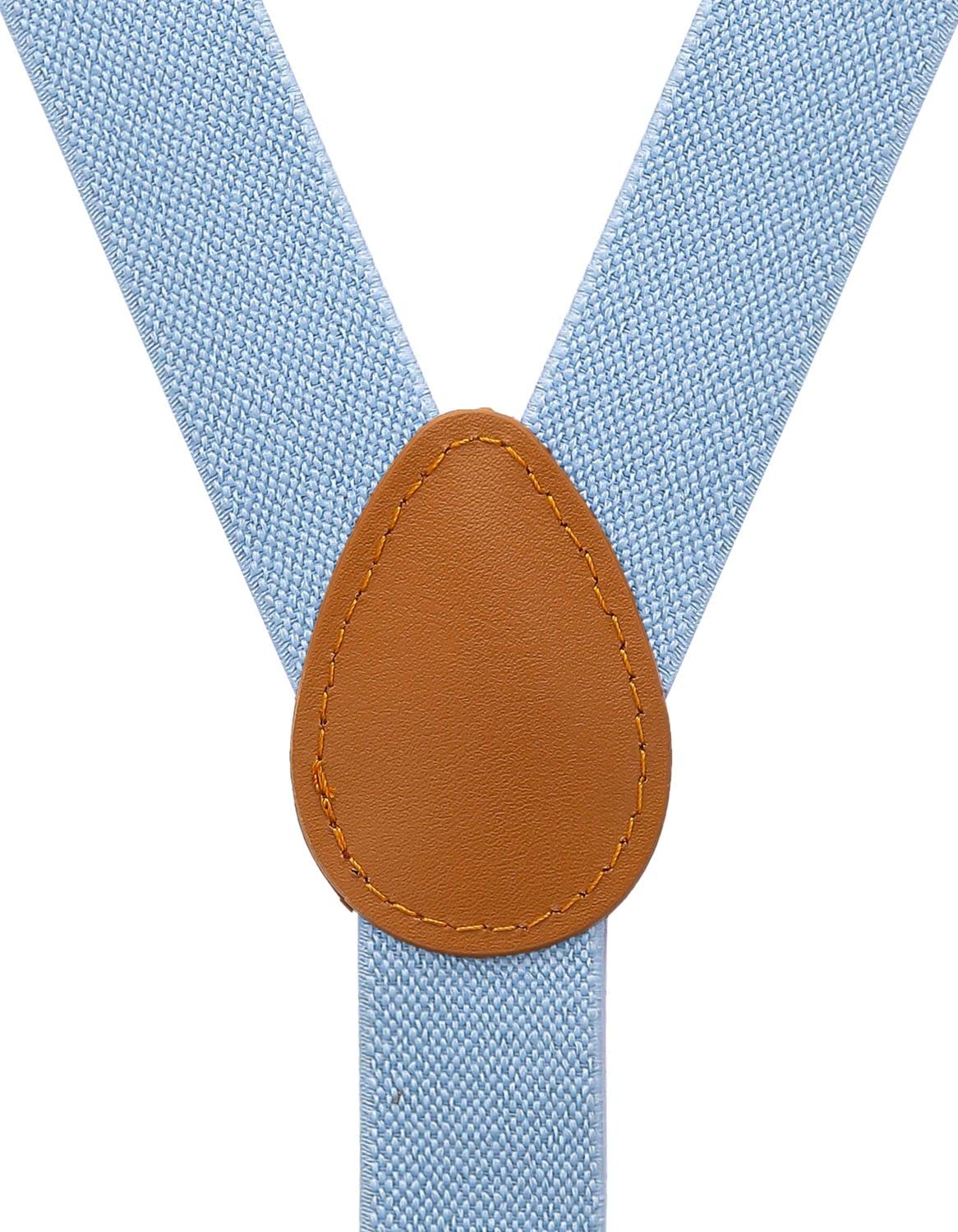 Adjustable Y-Back Boys' Suspenders with Bow Tie Set - Perfect for Weddings, School Photos & Formal Occasions