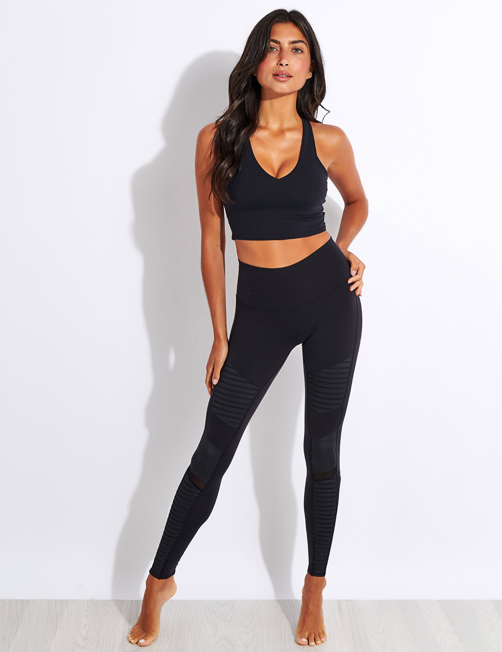 Airbrush Real Bra Tank Top for Women - Comfortable Seamless Black Camisole | Perfect for Yoga, Workout & Layering