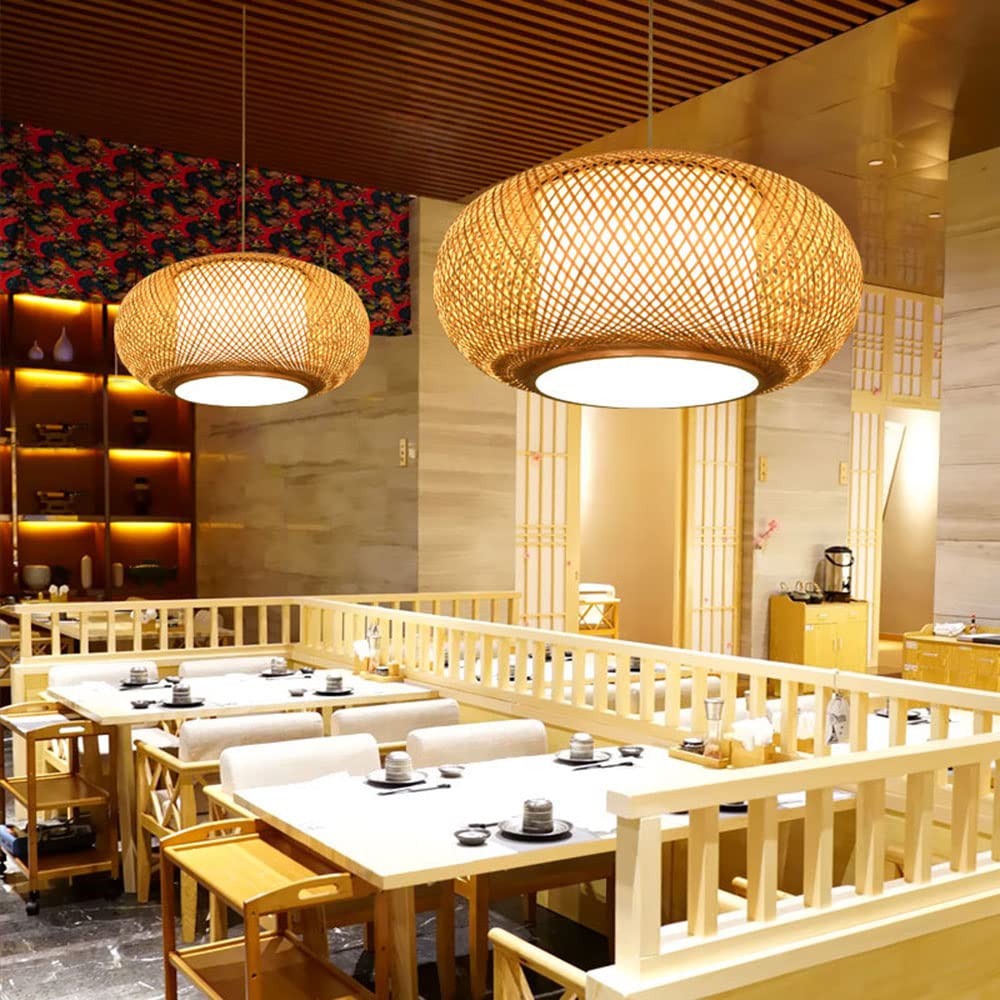 Modern LED Bamboo Chandelier - Industrial Pendant Light with Chinese Style for Dining Room, Farmhouse & Lodge Decor | Perfect for Wedding, Living Room & Ceiling Lighting