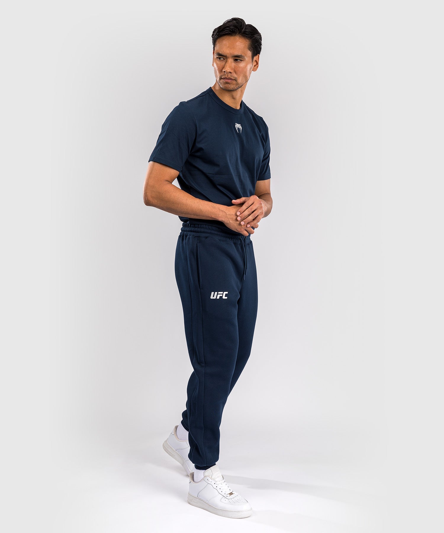 Venum UFC Fusion Fight Week Men's Cotton Training Pants - Solid Oceanic Blue - Comfortable & Durable MMA Workout Pants for Gym, Training & Casual Wear