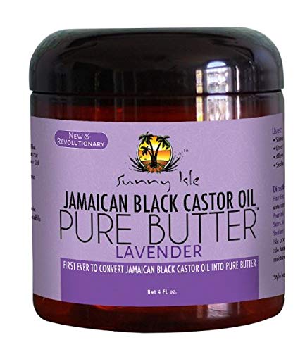 Sunny Isle Jamaican Black Castor Oil Pure Butter With Lavender - 4oz (Pack of 2) - Natural Hair Growth Treatment for Dry Scalp & Damaged Hair - Perfect for Deep Conditioning & Nighttime Hair Care Routines