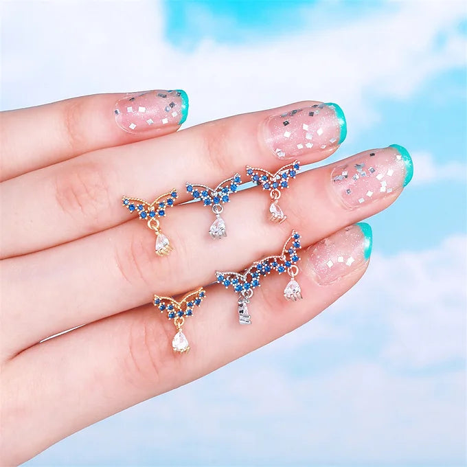 20G Palm Tree Flower Daith Hypoallergenic Stud Earrings for Women | EGD0287 | Perfect for Piercing, Cartilage Jewelry & Boho Fashion Accessories