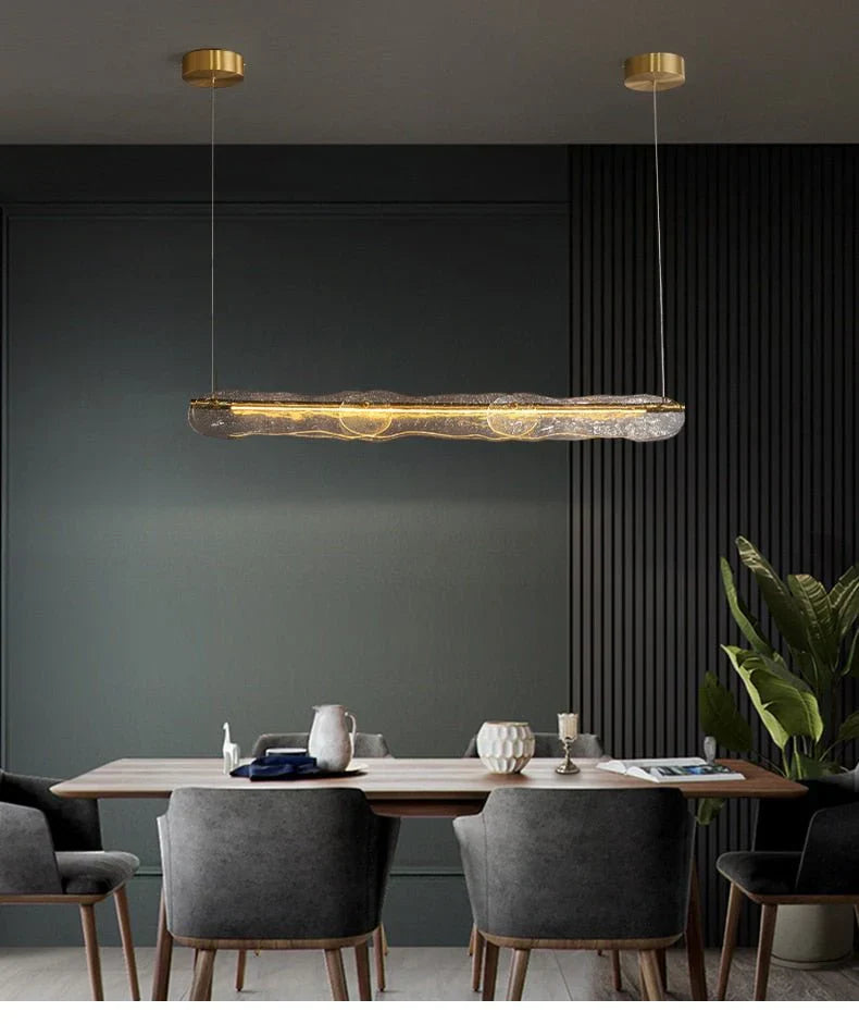 Alda Pendant Light - Modern Scandinavian Glass Hanging Lamp for Dining Room, Kitchen Island & Bedroom Lighting