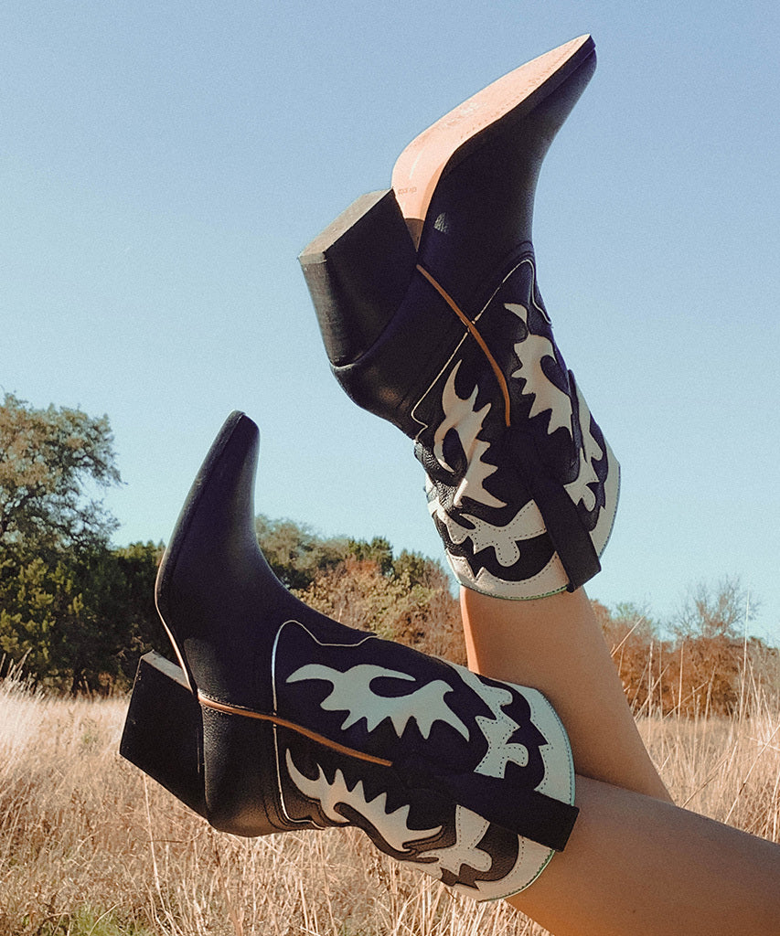 LANDEN Black Leather Boots for Women - Waterproof & Comfortable Ankle Boots for Outdoor, Hiking, and Casual Wear