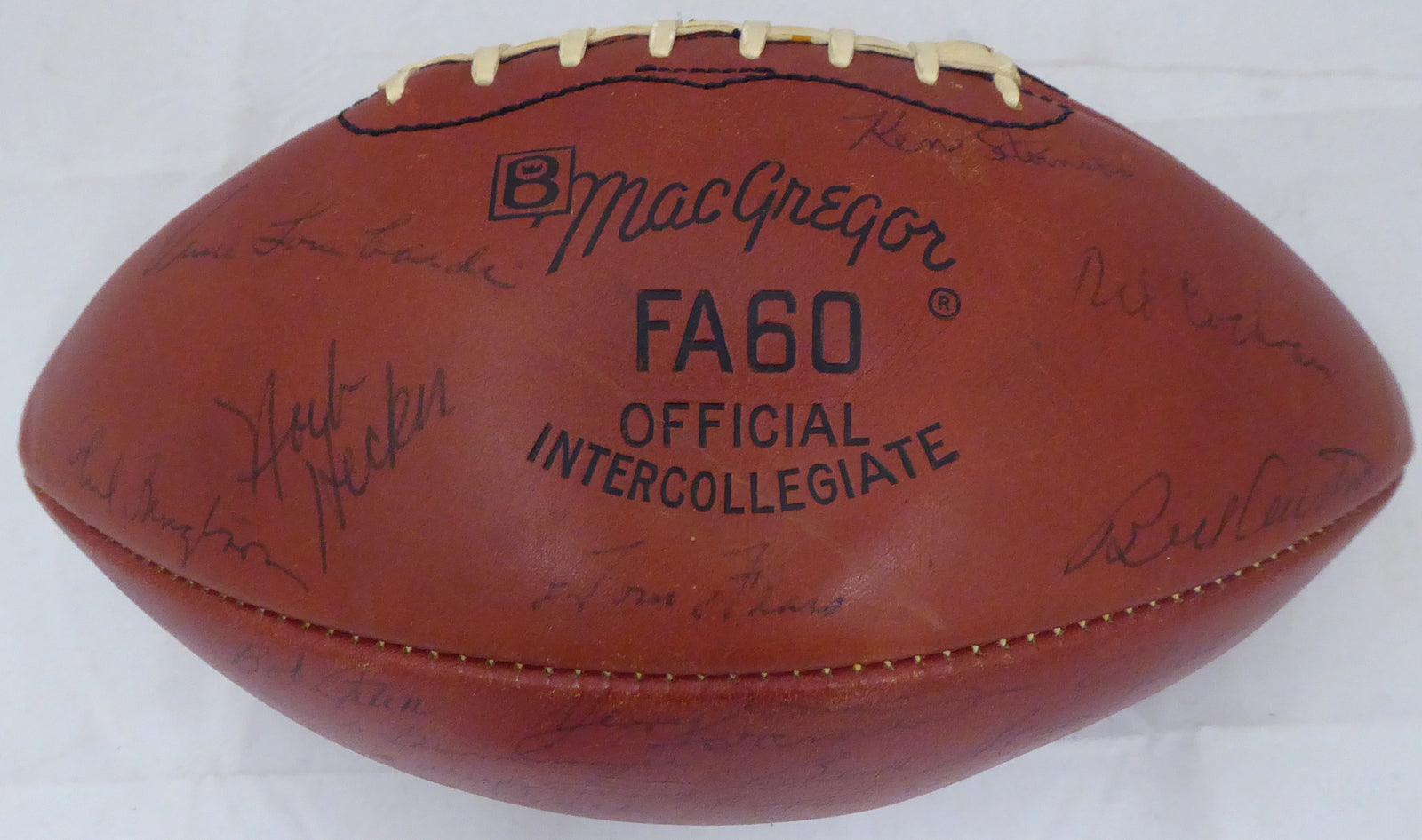 1963 Green Bay Packers Autographed Football - 48 Signatures Including Vince Lombardi & Bart Starr - Beckett BAS #A52079 - Perfect for NFL Memorabilia Collectors & Sports Fans Display