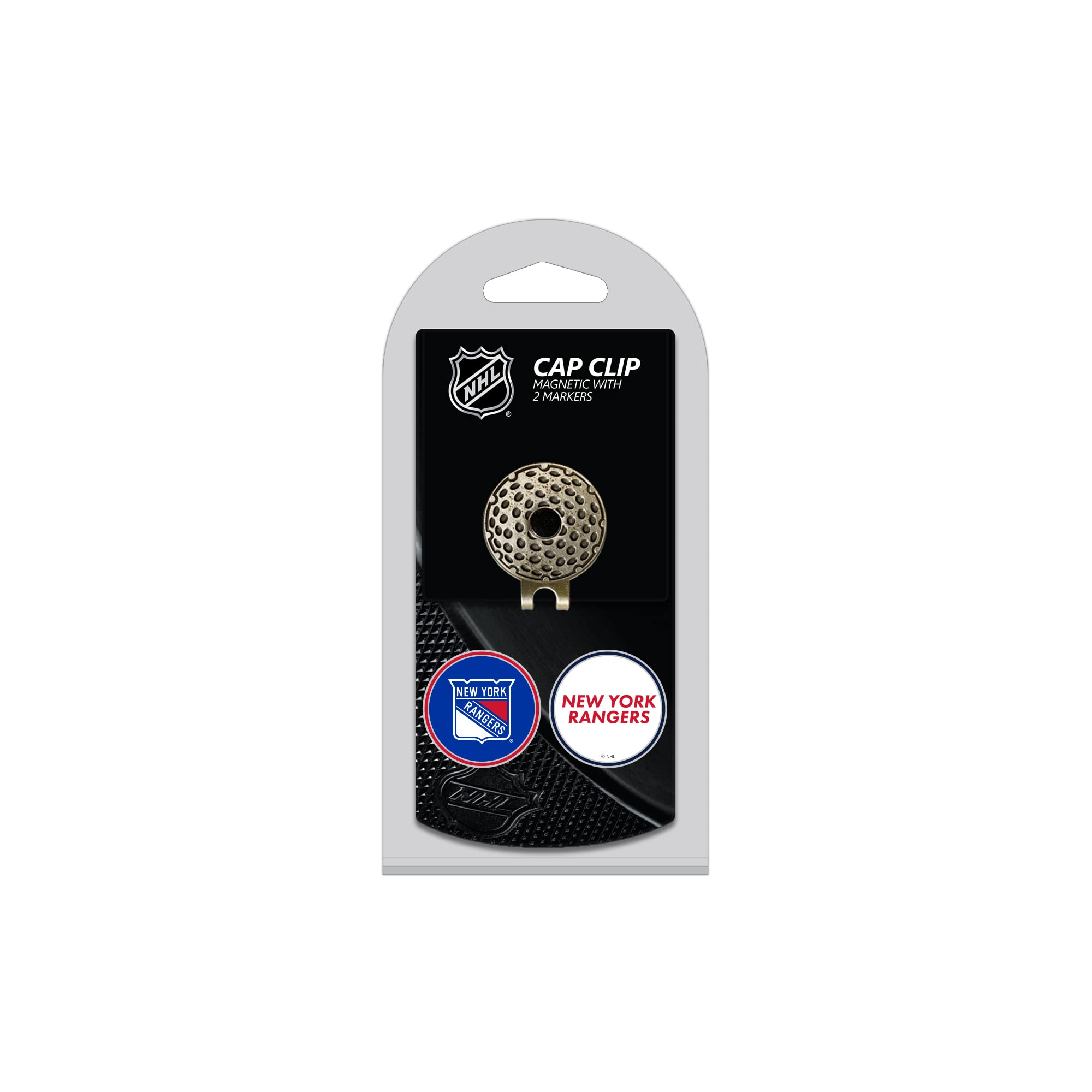 Team Golf NHL Golf Cap Clip with 2 Removable Double-Sided Enamel Magnetic Ball Markers - Easy Hat Attachment for Golfers & Sports Fans - Perfect for Golf Courses, Games & Outdoor Activities