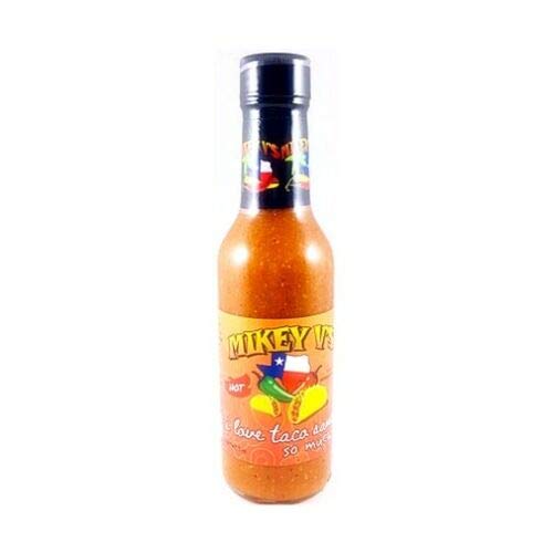 Mikey V's I Love Tacos Hot Sauce - Spicy Mexican Style Salsa for Tacos, Burritos, Nachos & More - Perfect for Cooking, Dipping & Grilling