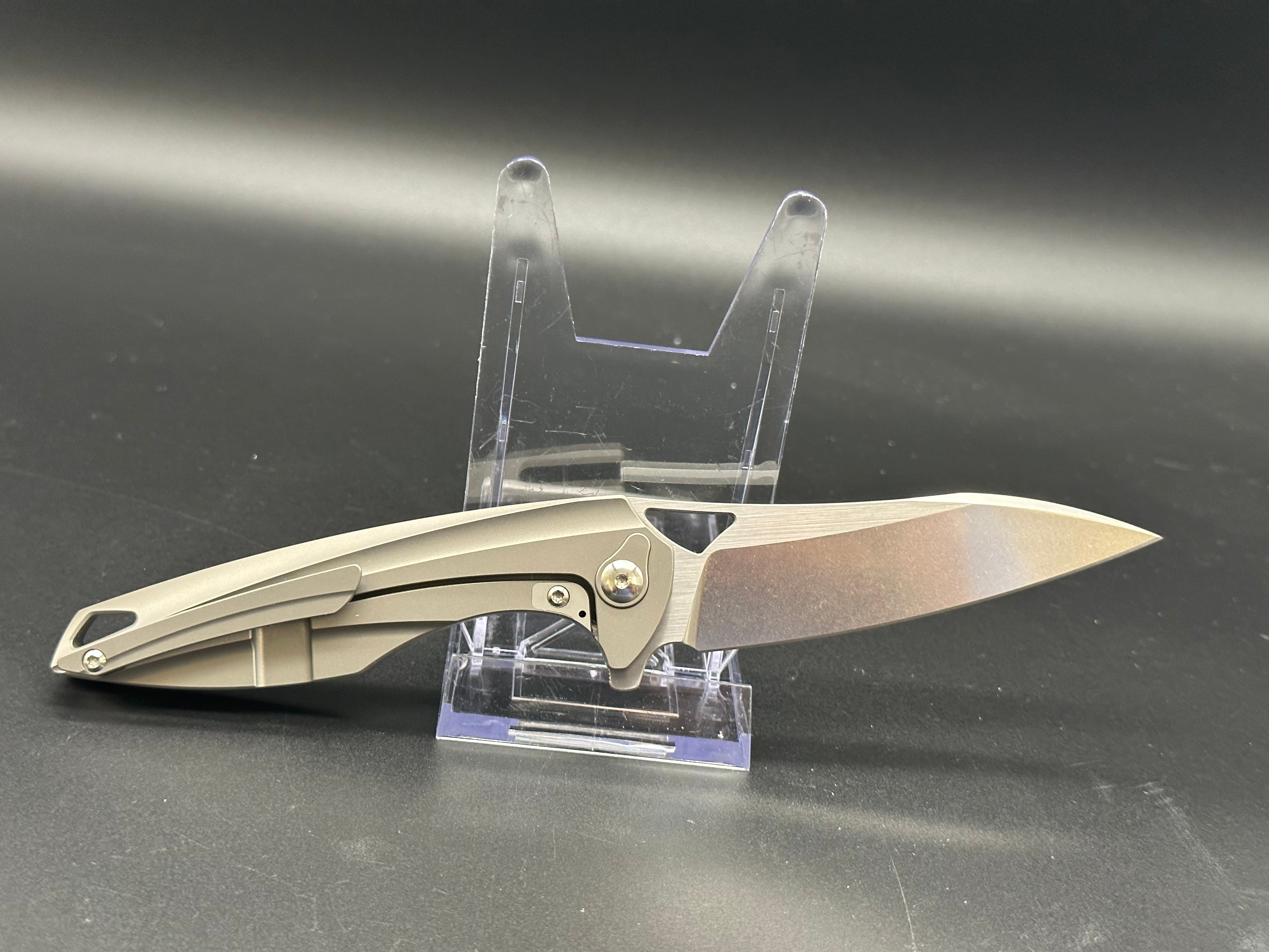 BRS E Volve Eon Integral Frame Lock Knife - Premium Titanium Folding Pocket Knife for EDC, Camping & Outdoor Adventures