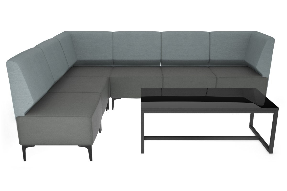 Modern L-Shaped Reception Lounge Sofa for Office Waiting Areas - Comfortable Visitor Seating with Stylish Design