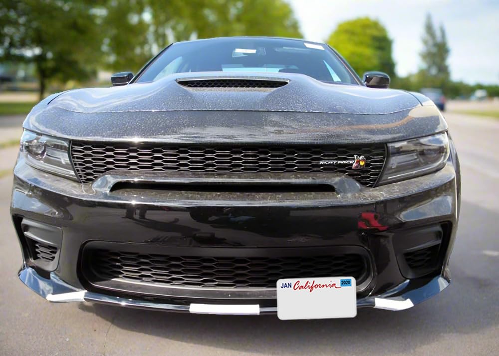STO N SHO Front License Plate Bracket for 2020-2023 Dodge Charger Wide Body Scat Pack, Hellcat & Wide Body Daytona with Adaptive Cruise (SNS230a) - Easy Installation, No Drilling Required for Street Legal Compliance