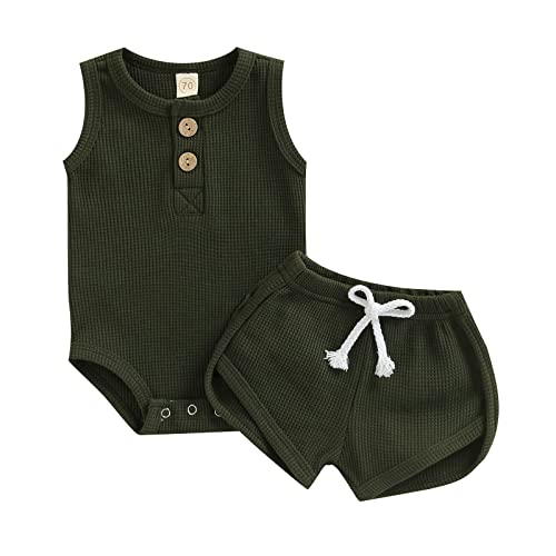 A Waffle Knit Green