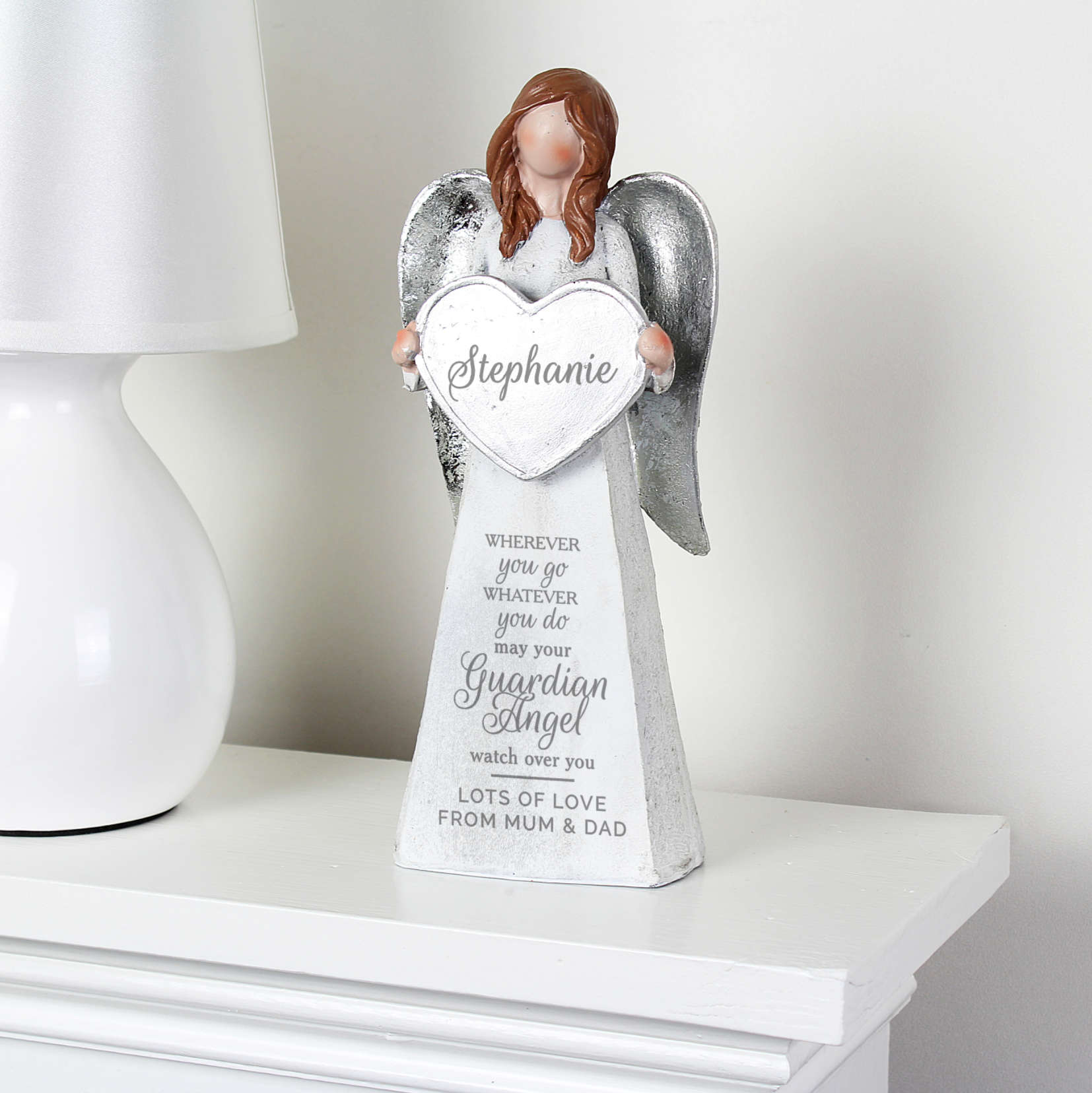 Personalized Guardian Angel Ornament - Custom Engraved Christmas Tree Decor - Perfect for Holiday Gifts, Home Decor & Memorial Keepsakes - Ideal for Christmas, Birthdays & Special Occasions