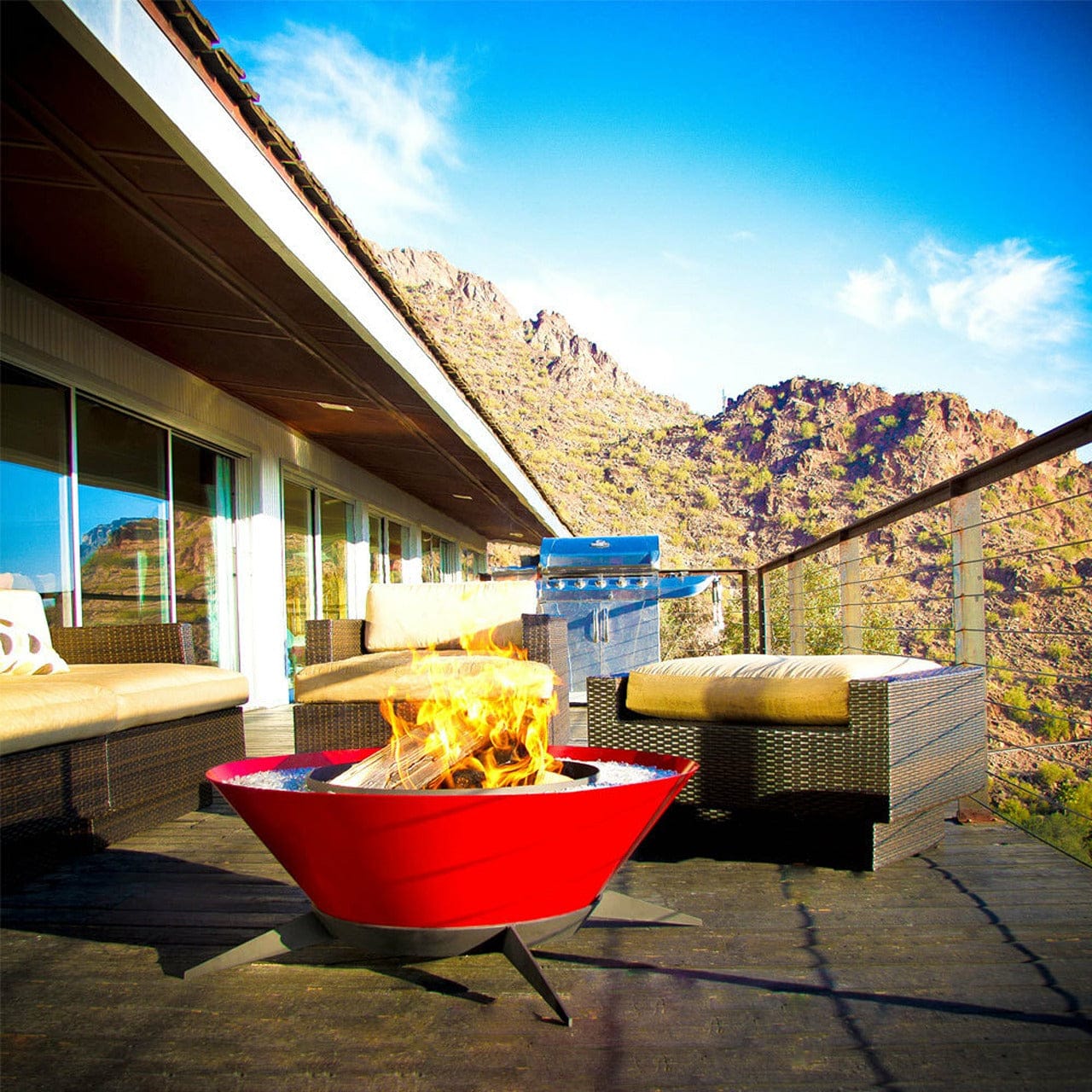 Astrofire Outdoor Fire Pit - Portable Steel Fire Bowl for Camping, Backyard, Patio & Beach - Perfect for Bonfires, S'mores & Relaxing Evenings