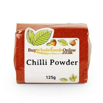 Organic Whole Foods Chili Powder - 125g (4.4oz) | Premium Spice for Cooking, BBQ, Tacos & Mexican Dishes | Gluten-Free & Non-GMO | Perfect for Seasoning, Marinades & Homemade Salsas