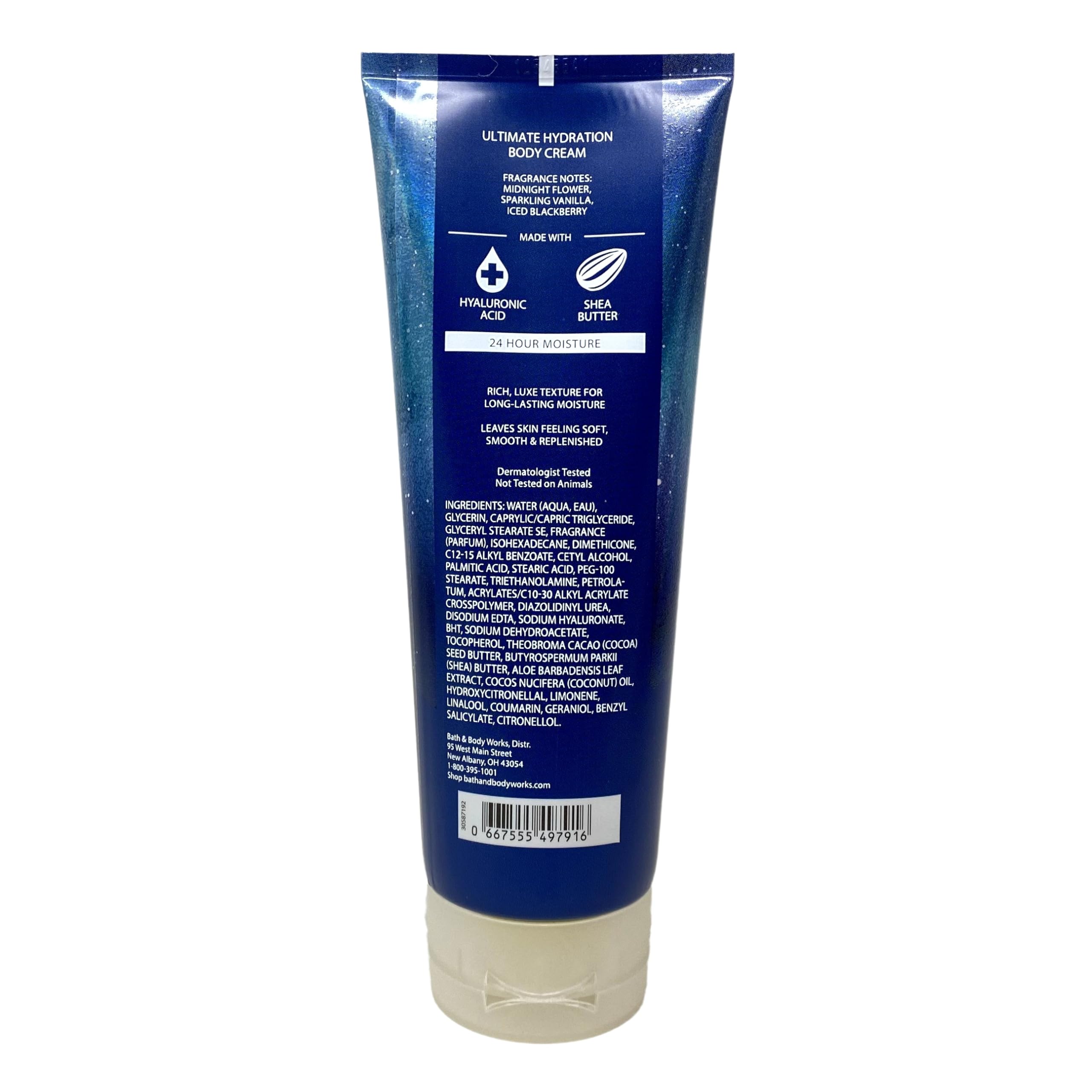 Bath & Body Works Twinkling Midnight Sky 3-Piece Gift Set - Body Cream, Shower Gel & Body Lotion with Natural Oats Bar Soap - Full Size - Perfect for Holiday Gifts, Self-Care & Spa Nights