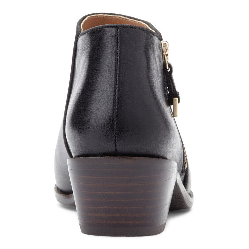 Vionic Jolene Ankle Boots for Women - Comfortable & Stylish Leather Booties with Arch Support - Perfect for Work, Travel & Everyday Wear