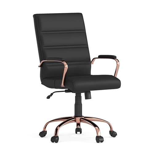 Black Leathersoft/Rose Gold Frame