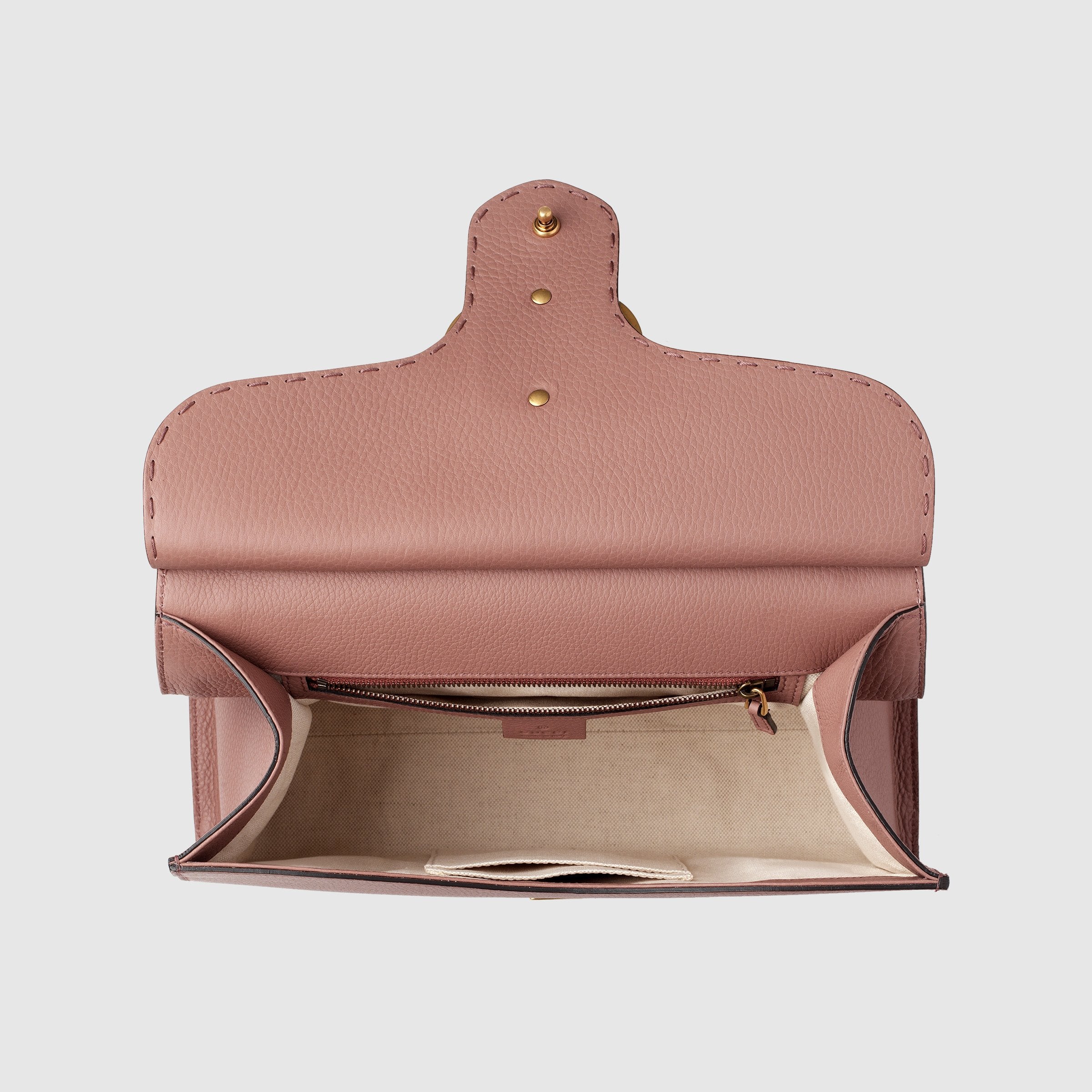 Gucci GG Marmont Small Top Handle Bag for Women | Lightweight Leather Shoulder Bag in Dusty Pink | Perfect for Work, Date Night & Special Occasions