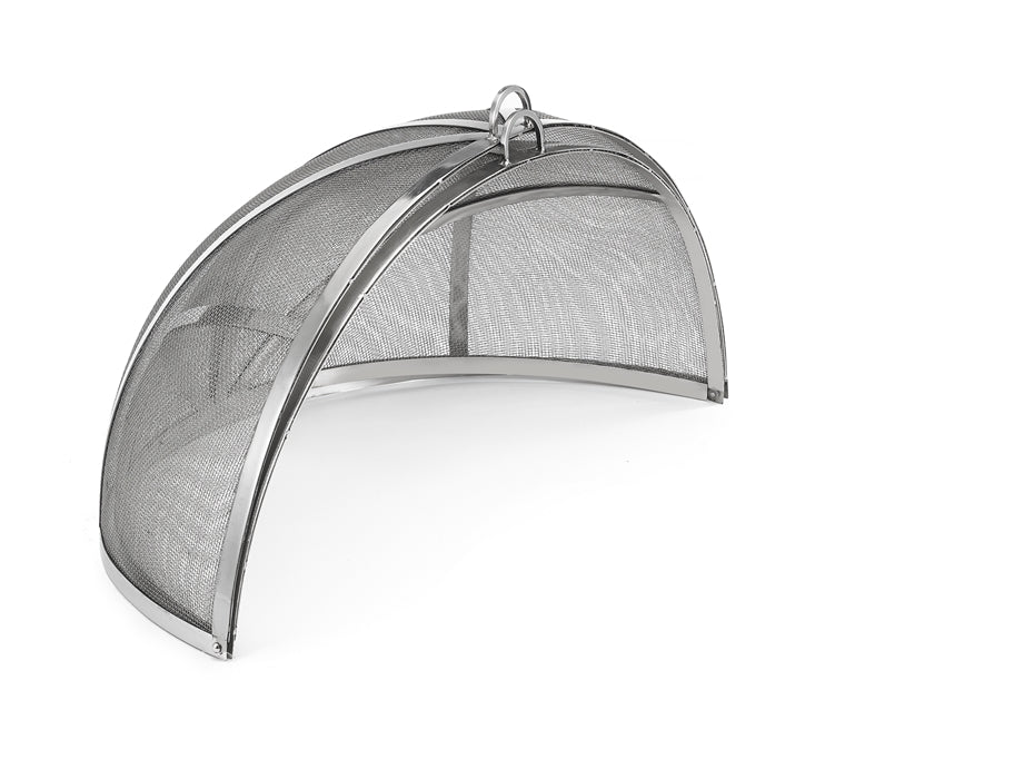 30 Large Stainless Steel Spark Screens with Lifter - Fire Pit Accessories for Camping, Backyard & Outdoor Fireplace Safety (Durable & Rustproof)