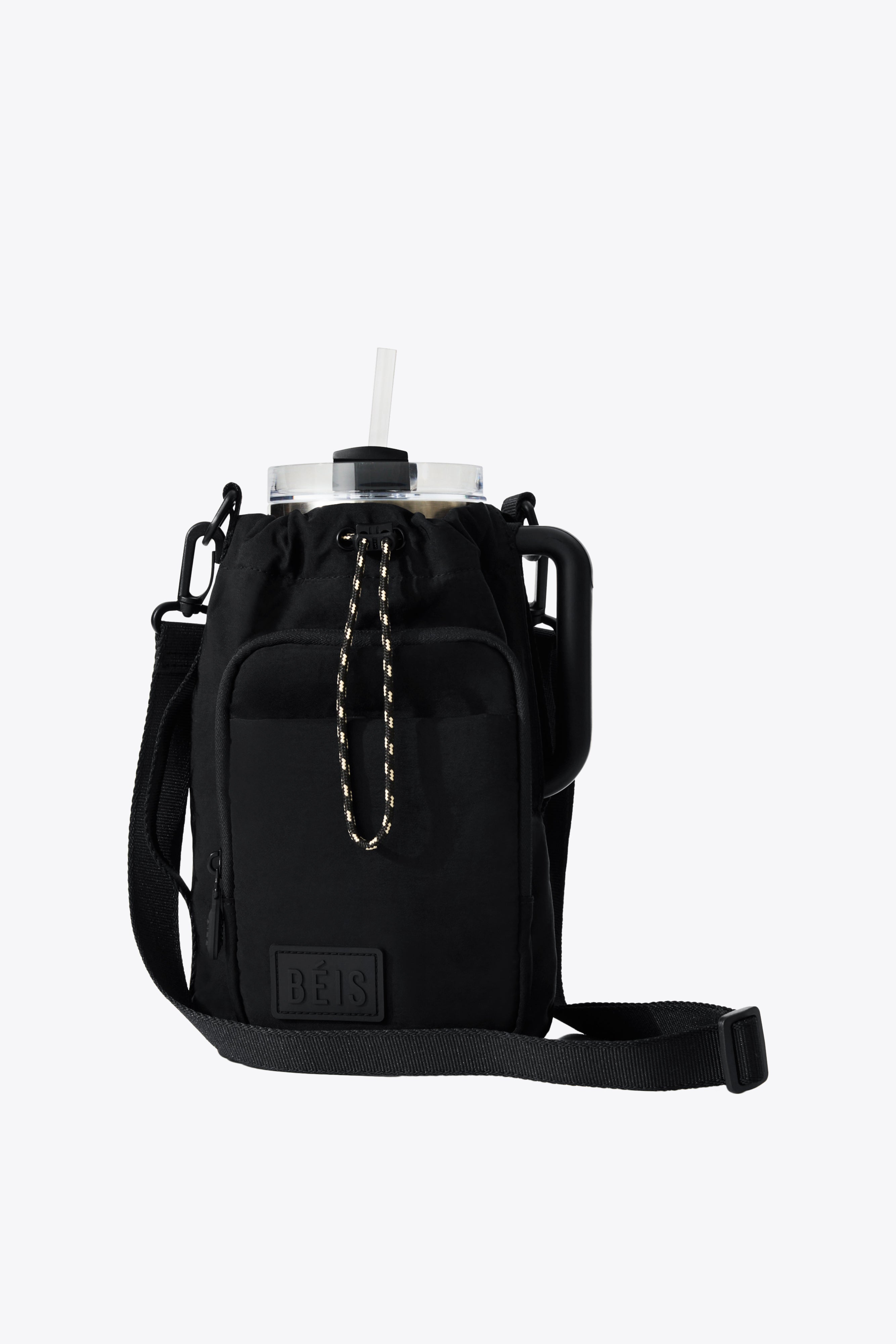 Magnetic Water Bottle Sling - Black | Hands-Free Leakproof Bottle Holder for Hiking, Gym & Outdoor Activities