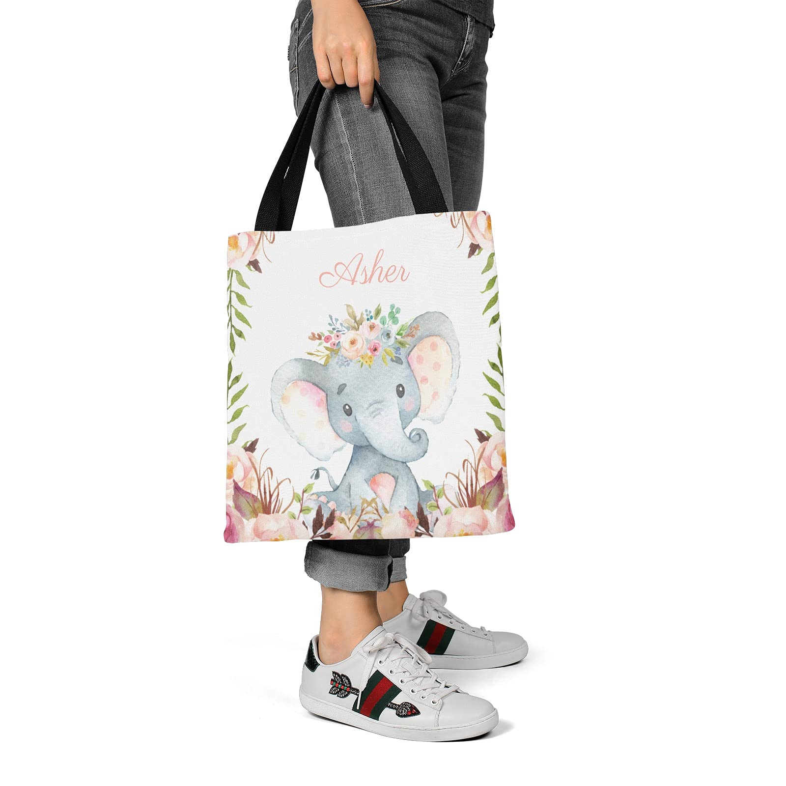 Personalized Mermaid Canvas Tote Bags - Eco-Friendly Reusable Shopping Bags for Women, Beach, Travel & School | Cute Gift Idea for Mermaid Lovers