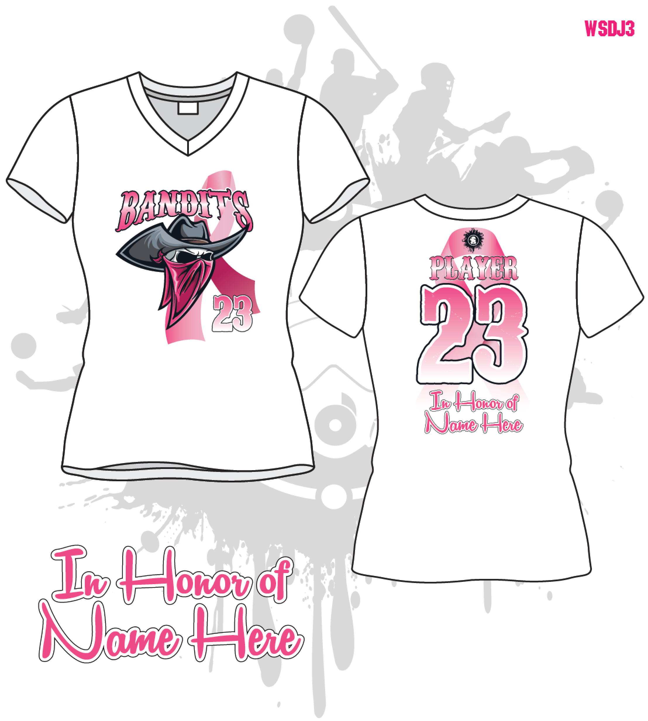 Bandits 10U Women's Sublimated Softball Jersey - Breathable & Moisture-Wicking for Youth Fastpitch Games & Tournaments