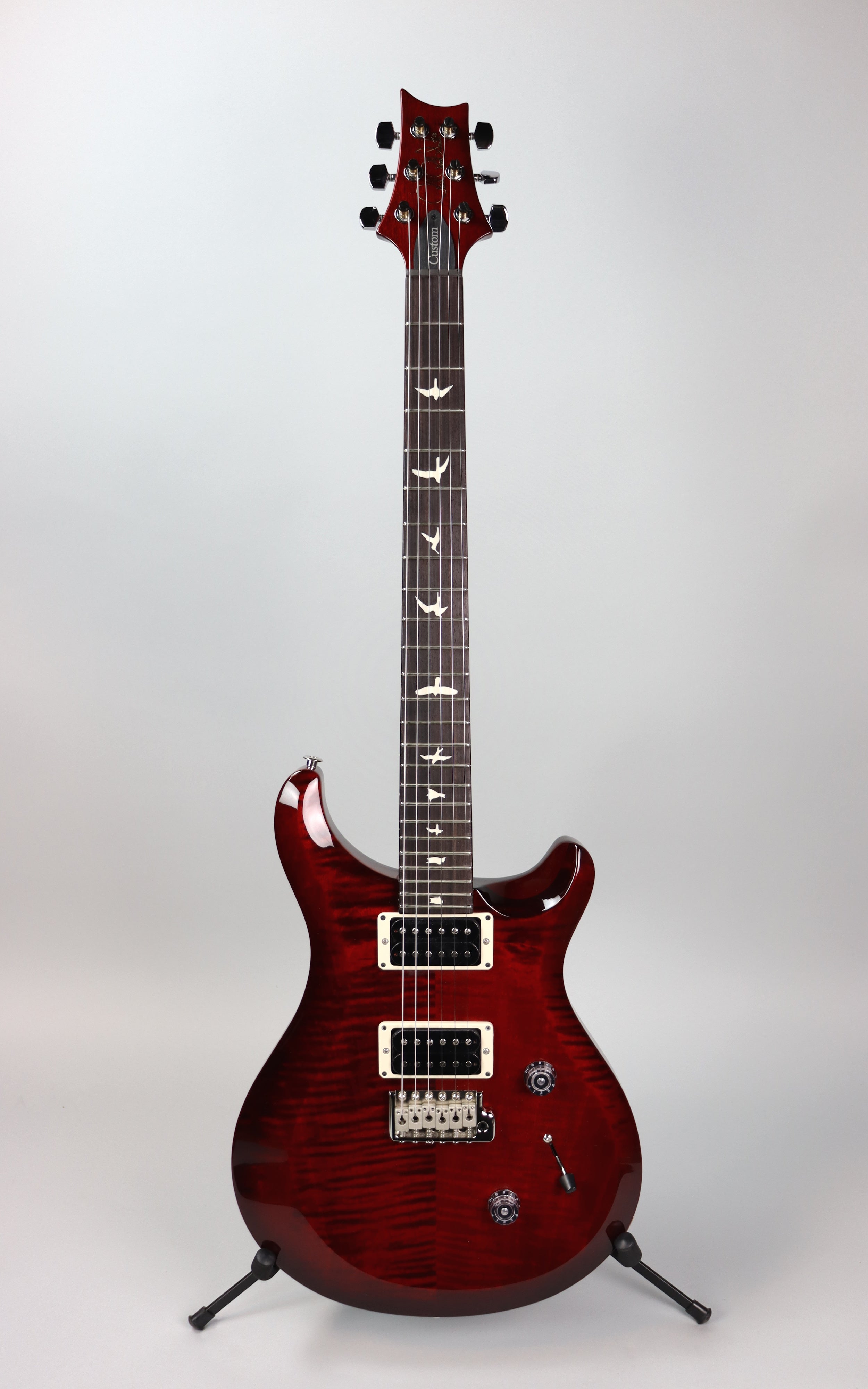 Paul Reed Smith S2 Custom 24 Electric Guitar - Fire Red Burst Finish | Professional Grade Solid Body Guitar for Rock, Blues & Jazz Performances