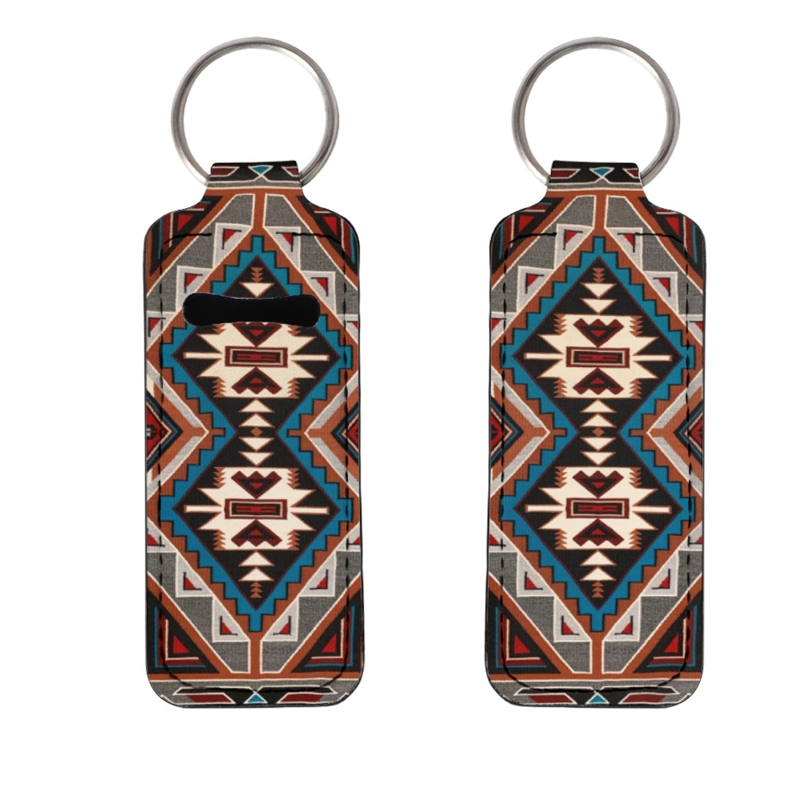SCRAWLGOD 2-Pack Lip Balm Keychain Holder - Chapstick Keychain Clip for Women, Perfect for Purses, Backpacks & Gym Bags - Stylish Lip Care Accessory On-The-Go