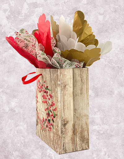 Berry Wreath Gift Bags for Garden Decor - Perfect for Christmas, Weddings & Home Decoration