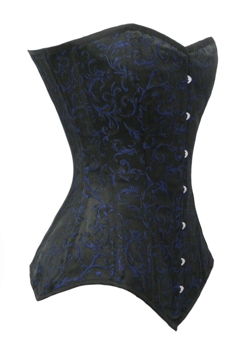 Luvsecretlingerie Heavy Duty 26 Double Steel Boned Waist Training Corset - Brocade Long Torso Overbust Shaper #8151 for Women | Waist Cincher, Body Shaping, Burlesque, Cosplay, Victorian Style Outfits