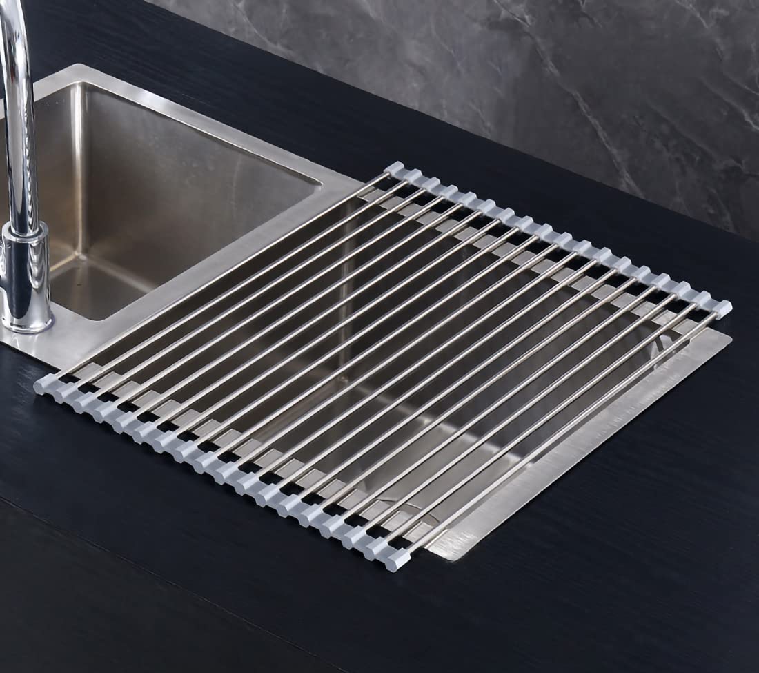Foldable Over The Sink Dish Drying Rack - Large 17.8