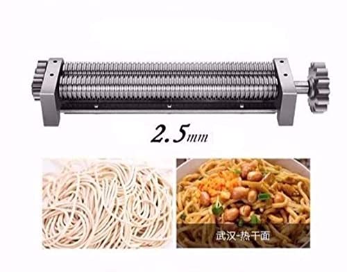 2.5mm Stainless Steel Electric Noodle Maker Machine - 110V Pasta Cutter for 240 Model | Perfect for Home Kitchen, Italian Restaurant & Pasta Shop | Durable Round Noodle Cutter for Fresh Homemade Pasta