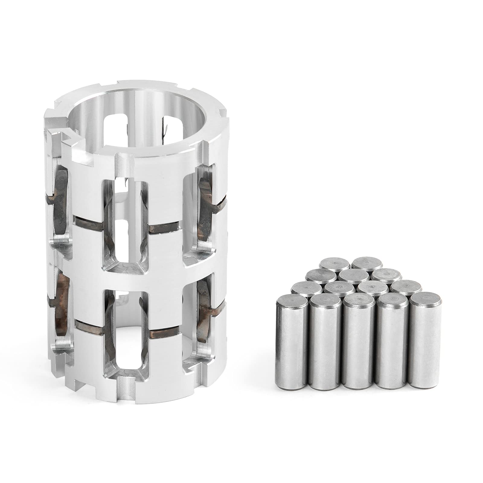 Polaris Sportsman 400 450 500 600 700 800 Front Differential Sprague Roll Cage Kit with H-Clips & Rollers (2002-2006 Models) - Silver | Replacement Part #3233949 3234167 3234455 3234377 | Off-Road ATV & UTV Accessories for Trail Riding & Mudding