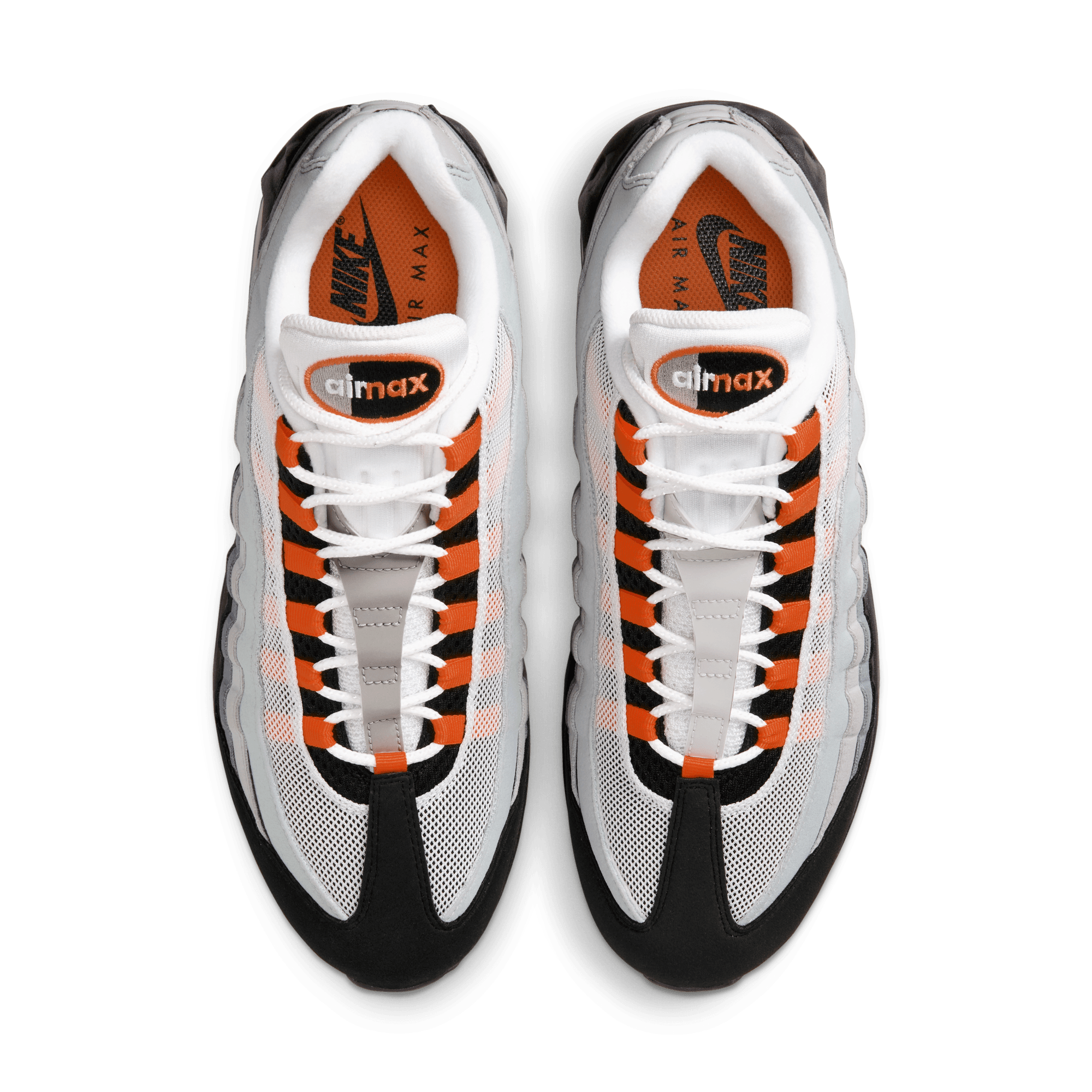 Nike Air Max 95 OG Sneakers - Bright Mandarin Colorway | Retro Running Shoes for Men & Women | Perfect for Jogging, Gym Workouts & Streetwear Fashion