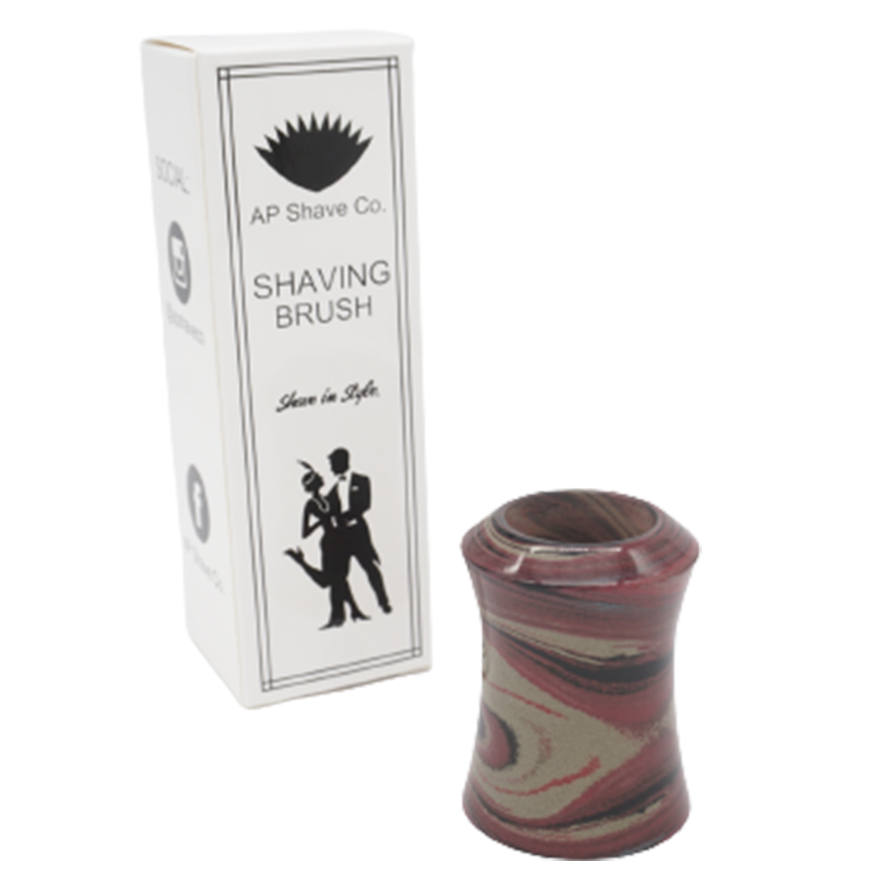 Premium Mars Ebonite Handcrafted Shaving Brush Handle - Fits 24mm & 26mm Knots - Perfect for Wet Shaving & Traditional Grooming Rituals