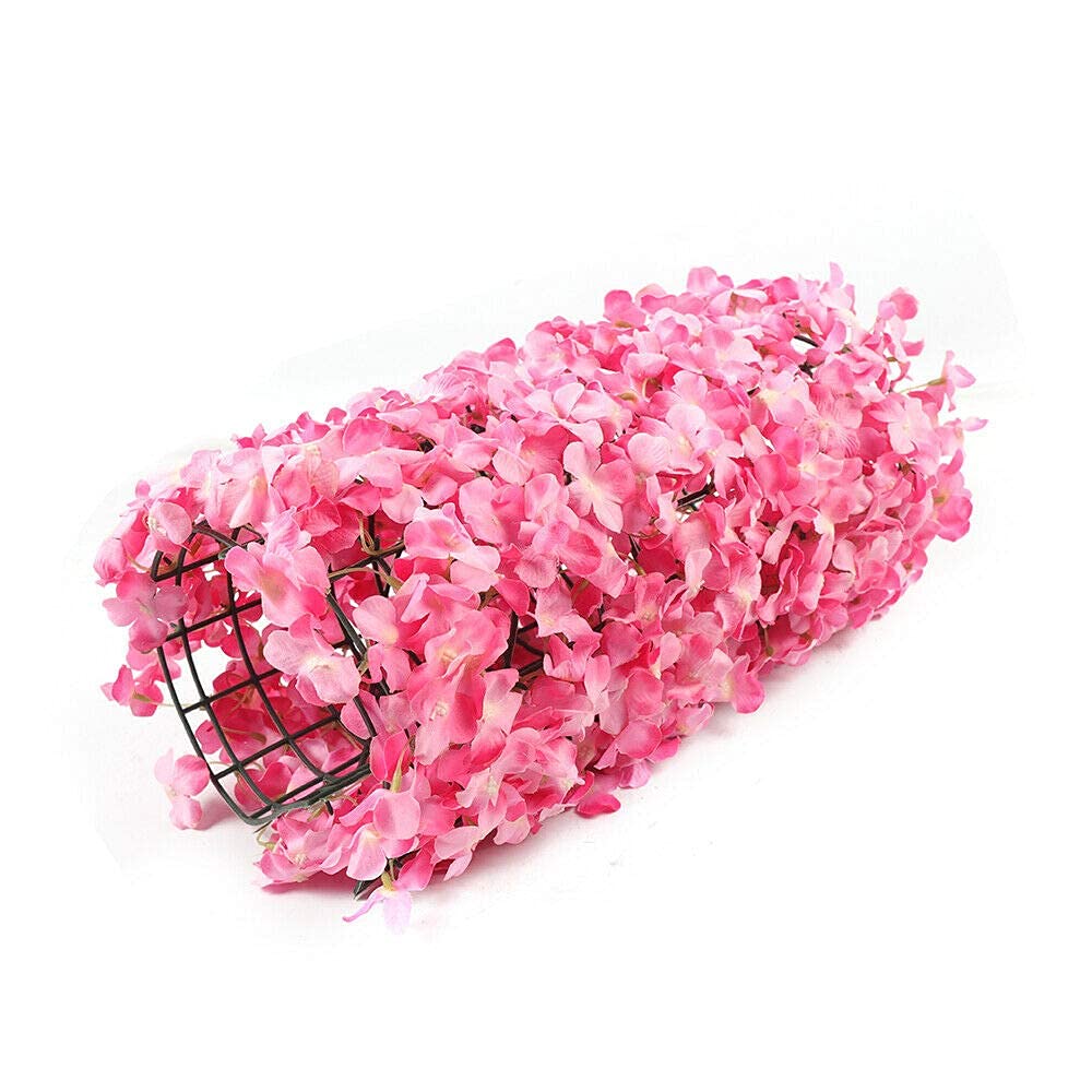 TBVECHI Artificial Flower Wall Panels - 20-Piece Pink Floral Backdrop for Wedding, Party, Home Decor (60x40cm/24''x16'') - Perfect for Photo Booths, Baby Showers & Event Decorations