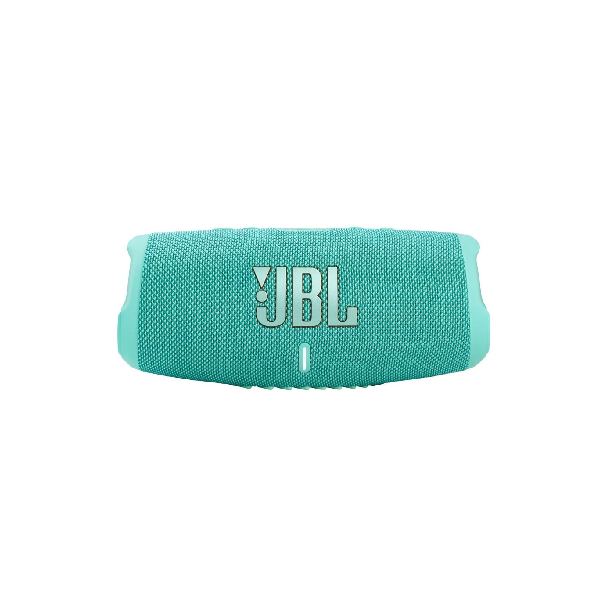 JBL CHARGE 5 Portable Bluetooth Speaker - Wireless Waterproof Speaker with 20H Playtime, IP67 Rating & USB Charging - Perfect for Beach, Pool, Camping & Outdoor Adventures (Renewed, Teal)