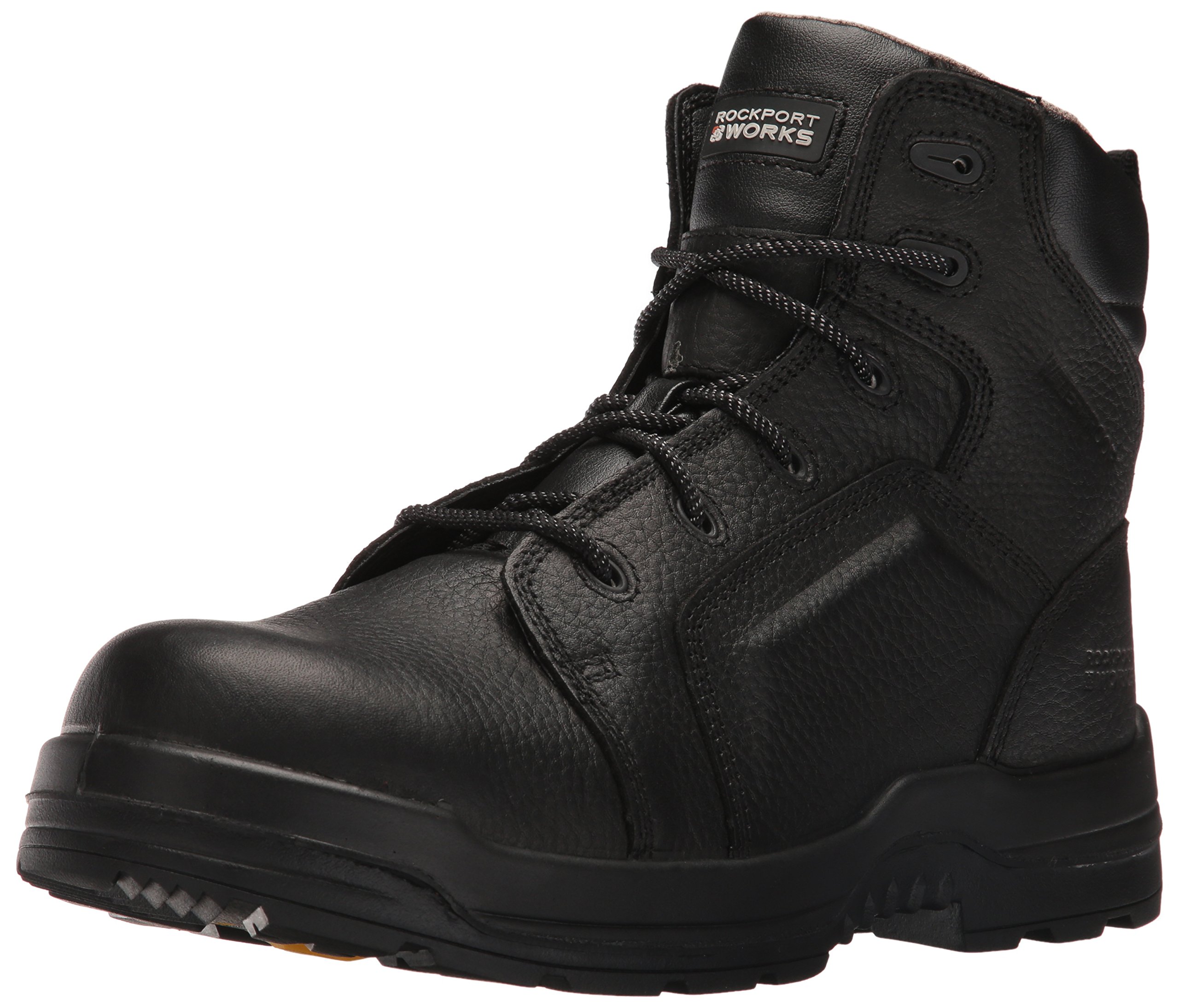 Rockport Men's RK6635 Waterproof Leather Work Boots - Slip Resistant, Comfortable & Durable for Construction, Warehouse & Outdoor Work