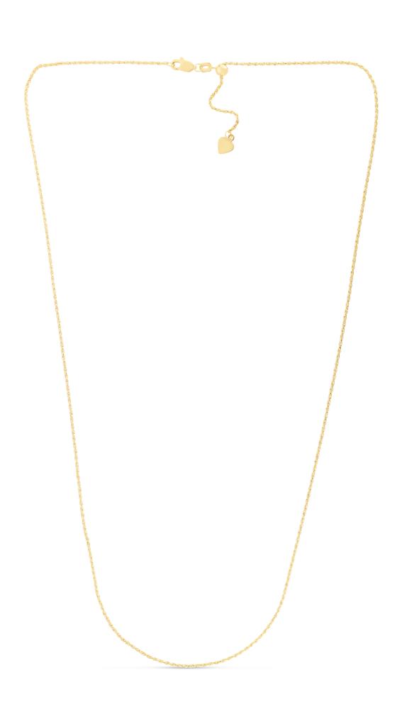 14K Gold 0.95mm Adjustable Rope Chain Necklace for Women - Dainty & Elegant Jewelry for Everyday Wear, Gifts & Special Occasions