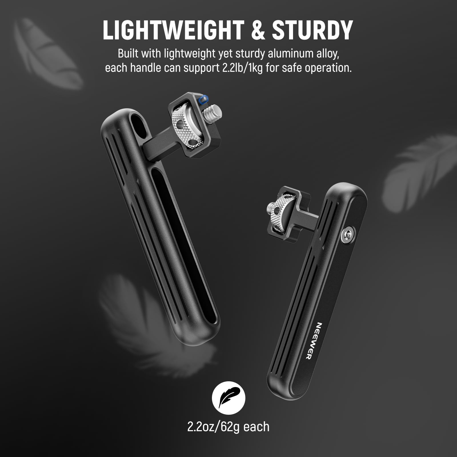 Neewer 2 Pack Rotatable Side Handle/Top Handle for iPhone 16 15 Pro Max & Samsung S24 S23 - 1/4