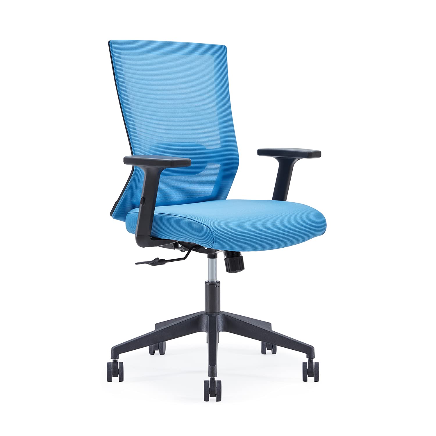 Farini Mid-Back Ergonomic Mesh Office Chair with Lumbar Support - Adjustable Height & Swivel Executive Desk Chair (Blue) - Perfect for Home Office, Gaming & Workspace Comfort