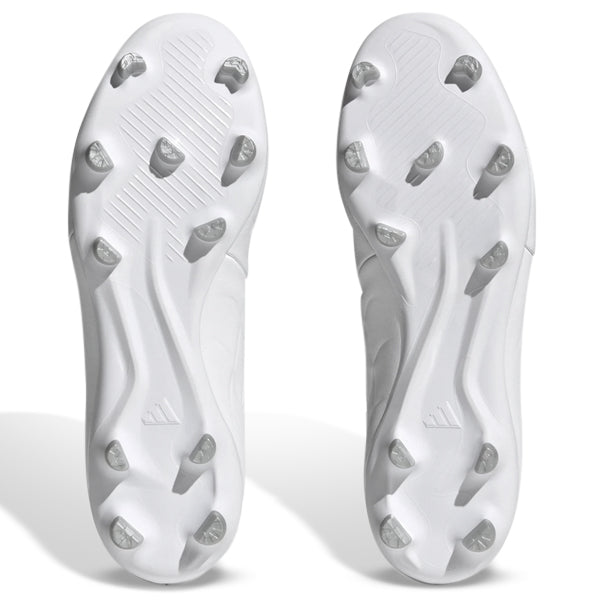 adidas Copa Pure.3 Firm Ground Soccer Cleats - White/White - Men's Football Shoes for Firm Natural Grass Surfaces - Perfect for Matches & Training Sessions